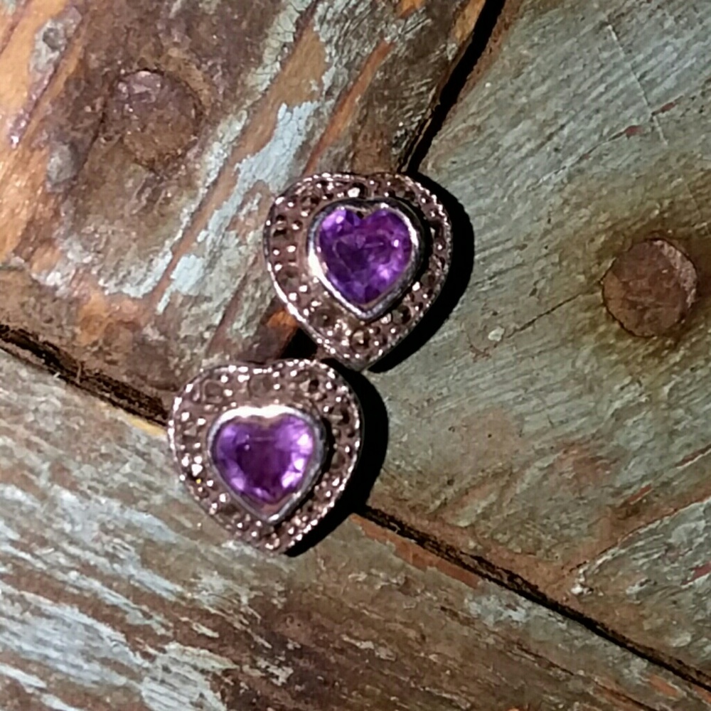 Amethyst/Sterling Earrings